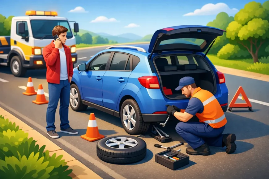 Roadside Assistance for Flat Tire Help