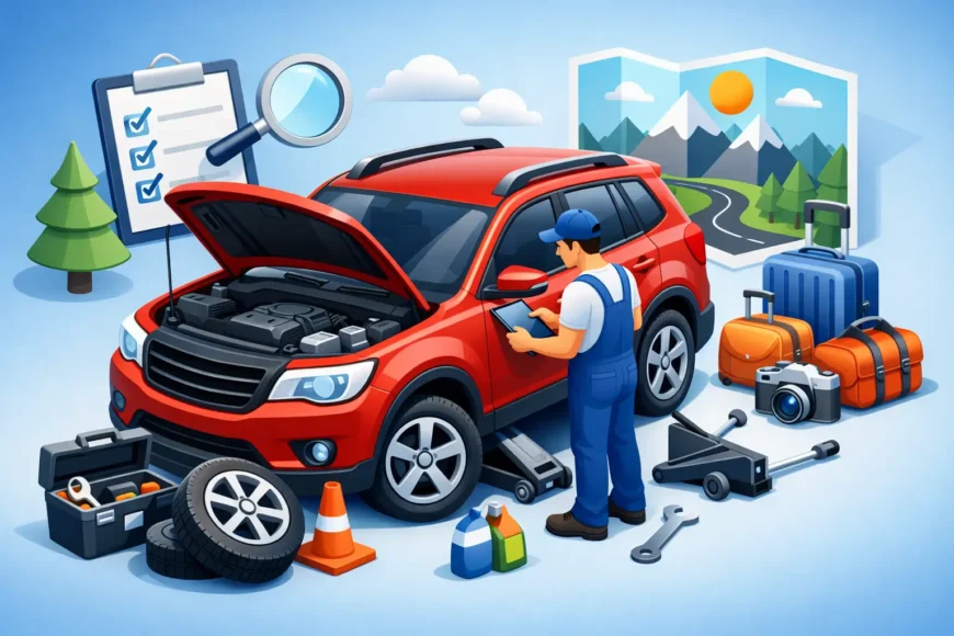 Vehicle Inspection Before Road Trip